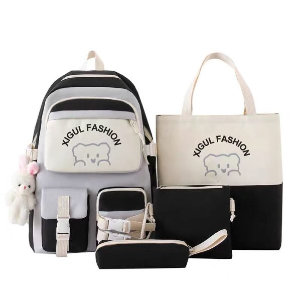 4-in-1 School Bag Set – Backpack, Tote, Crossbody & Pencil Case - Image 2