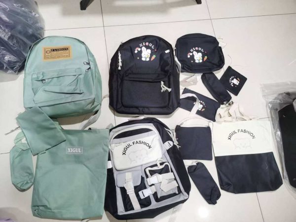 4-in-1 School Bag Set – Backpack, Tote, Crossbody & Pencil Case - Image 6