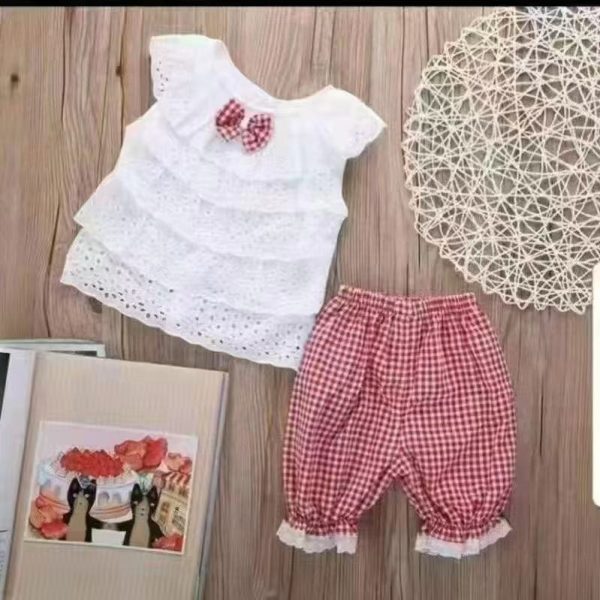 Girls' Ruffled Top and Skirt Set - Image 2