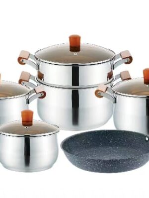Affordable 10-Piece Stainless Steel Cookware Set