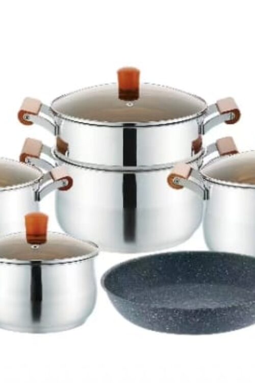Affordable 10-Piece Stainless Steel Cookware Set