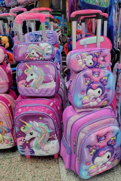 3-in-1 Rolling School Bag Set with Insulated Lunch Bag