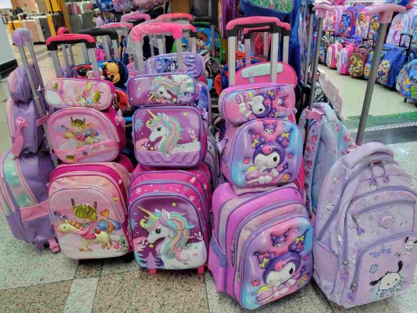 3-in-1 Rolling School Bag Set with Insulated Lunch Bag