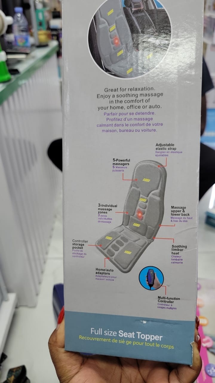 Electronic Seat Cushion Massager with Controller