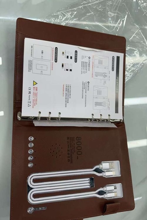Smart Power Notebook – Wireless Charging & Power Bank