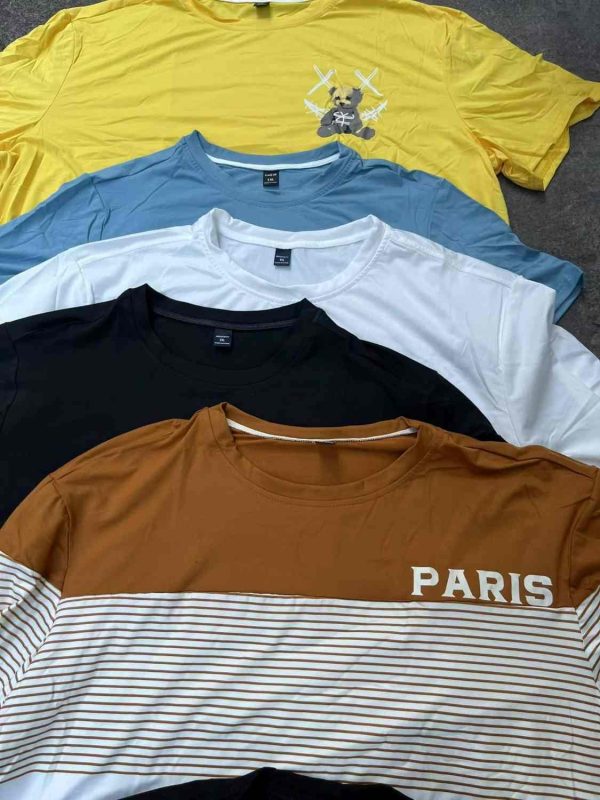Cotton Blend Unisex T-Shirts – Mixed Colors & Designs