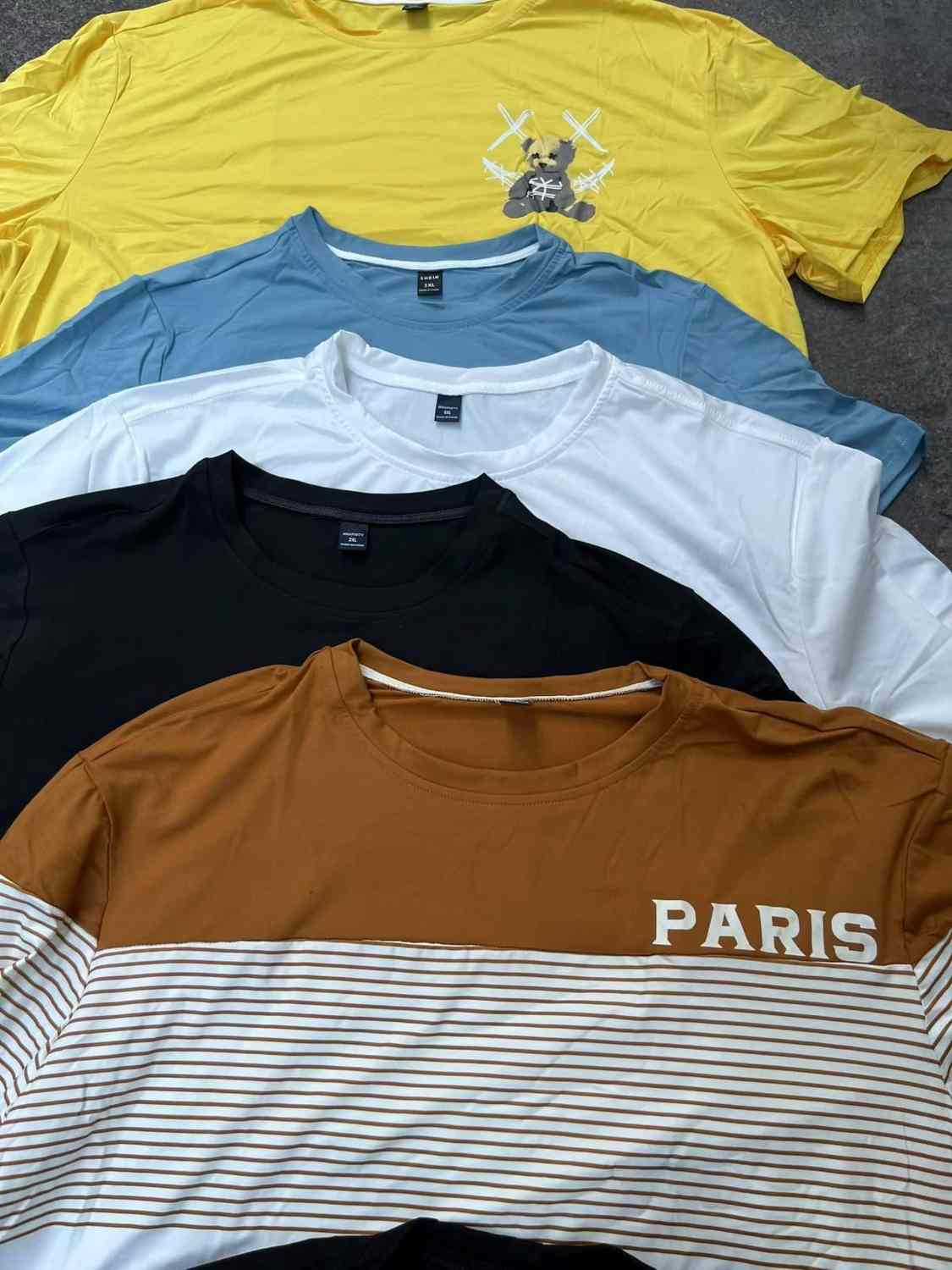 Cotton Blend Unisex T-Shirts – Mixed Colors & Designs