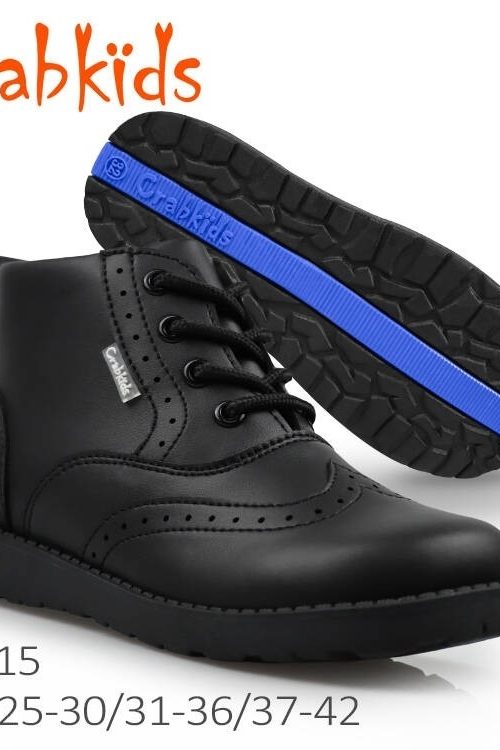 CRABKIDS Leather School Shoes – Sizes 31–36