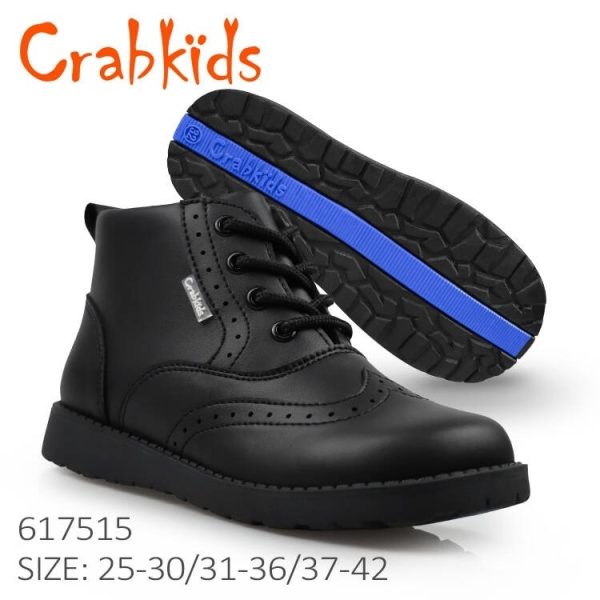 CRABKIDS Leather School Shoes – Sizes 31–36