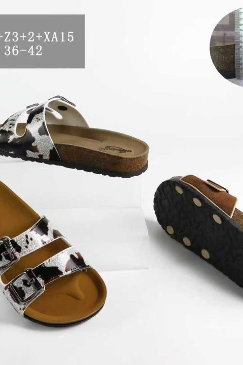 Cow-Hide Classic Twin-Strap Comfort Clogs – Ladies’ Edition