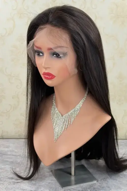 Brazilian Straight HD Lace Frontal Wig — 100% Human Hair 150% Density