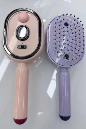 Electric Spray Air Cushion Massage Comb - Nano-Mist Rechargeable Hair Brush