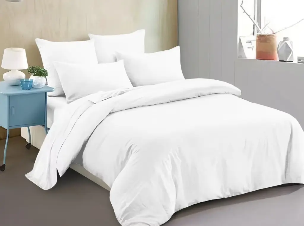 Fitted Bedsheet Set — 100% Pure Cotton (1 Bedsheet + 2 Pillowcases) - Image 2