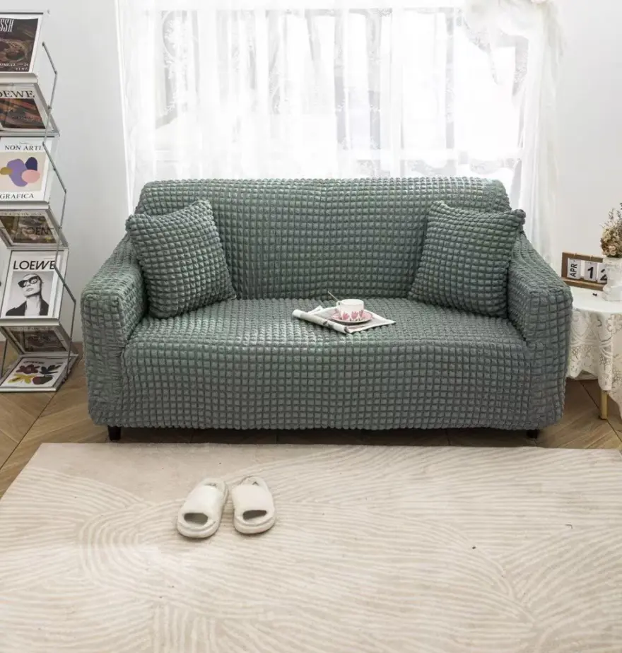 Sofa Cover Set β Stretch Bubble Fabric - Image 4