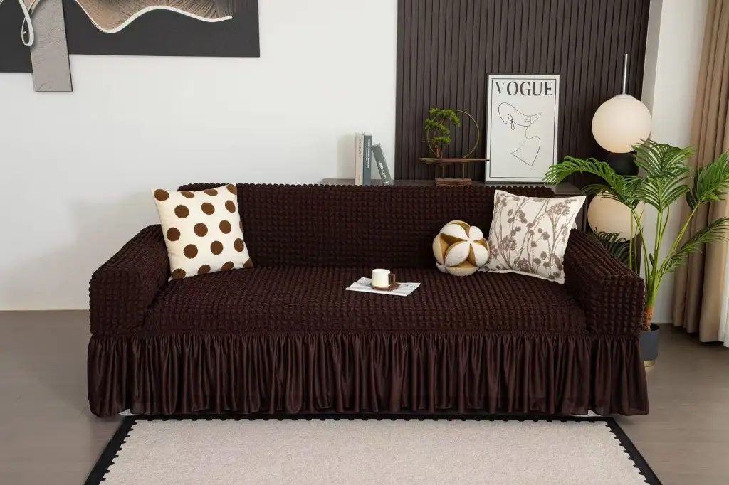 Sofa Cover Set β Stretch Bubble Fabric - Image 2