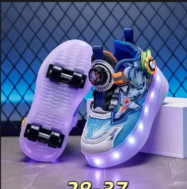 Premium LED Skate Sneakers - USB Rechargeable Size 28-37 - Image 3
