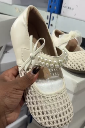 Original Mesh Pearl Mary Jane Flats - Grade A Size 36-42