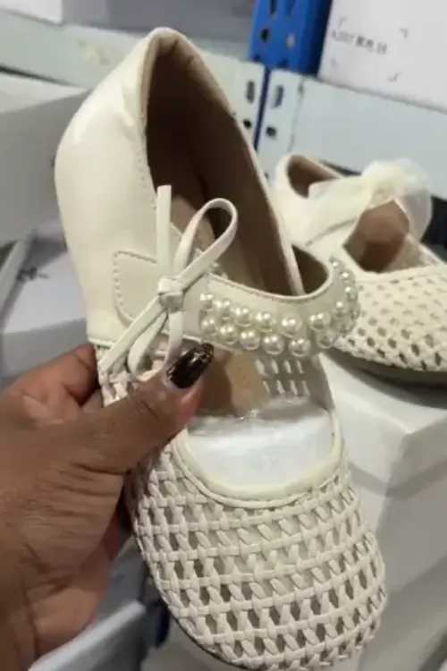 Original Mesh Pearl Mary Jane Flats – Grade A Size 36-42