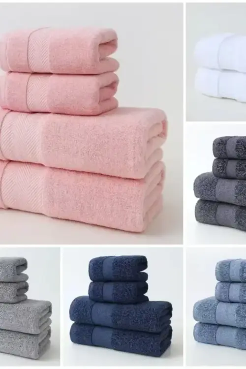 Premium Towels — 100% Pure Cotton Soft