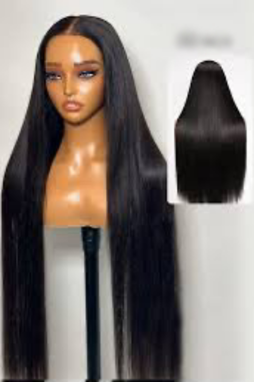 26-Inch Silky Bone Straight 13×4 Lace Frontal Wig — Crisp Middle Part
