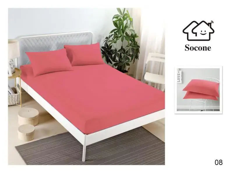 Mattress Cover Set — Pure Cotton Stretch Fit (1 Fitted Cover + 2 Pillow Covers) - Image 6