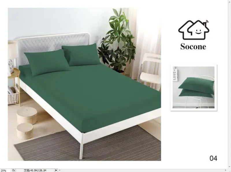 Mattress Cover Set — Pure Cotton Stretch Fit (1 Fitted Cover + 2 Pillow Covers) - Image 4