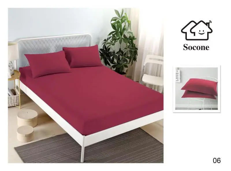 Mattress Cover Set — Pure Cotton Stretch Fit (1 Fitted Cover + 2 Pillow Covers) - Image 5