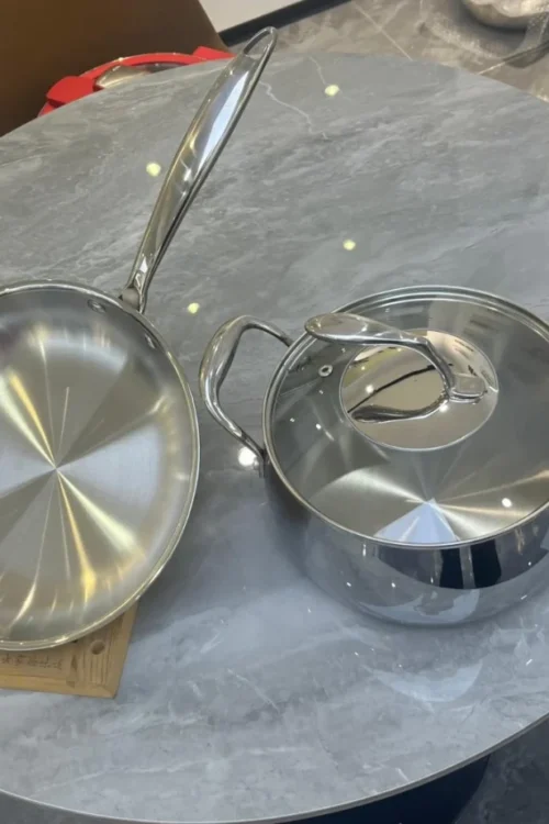 European Premium 3-Piece Cookware Set — Frying Pan & Pot with Lid