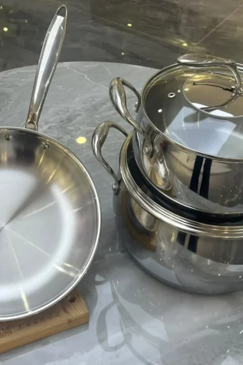 European Premium 5-Piece Cookware Set — Sizes 24, 18 & Frying Pan 24
