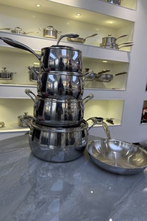 European Premium Stainless Steel 9-Piece Cookware Set