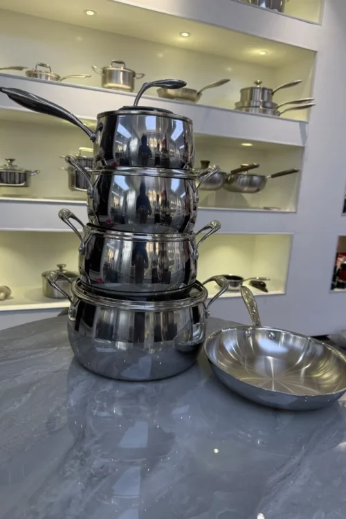 European Premium Stainless Steel 9-Piece Cookware Set