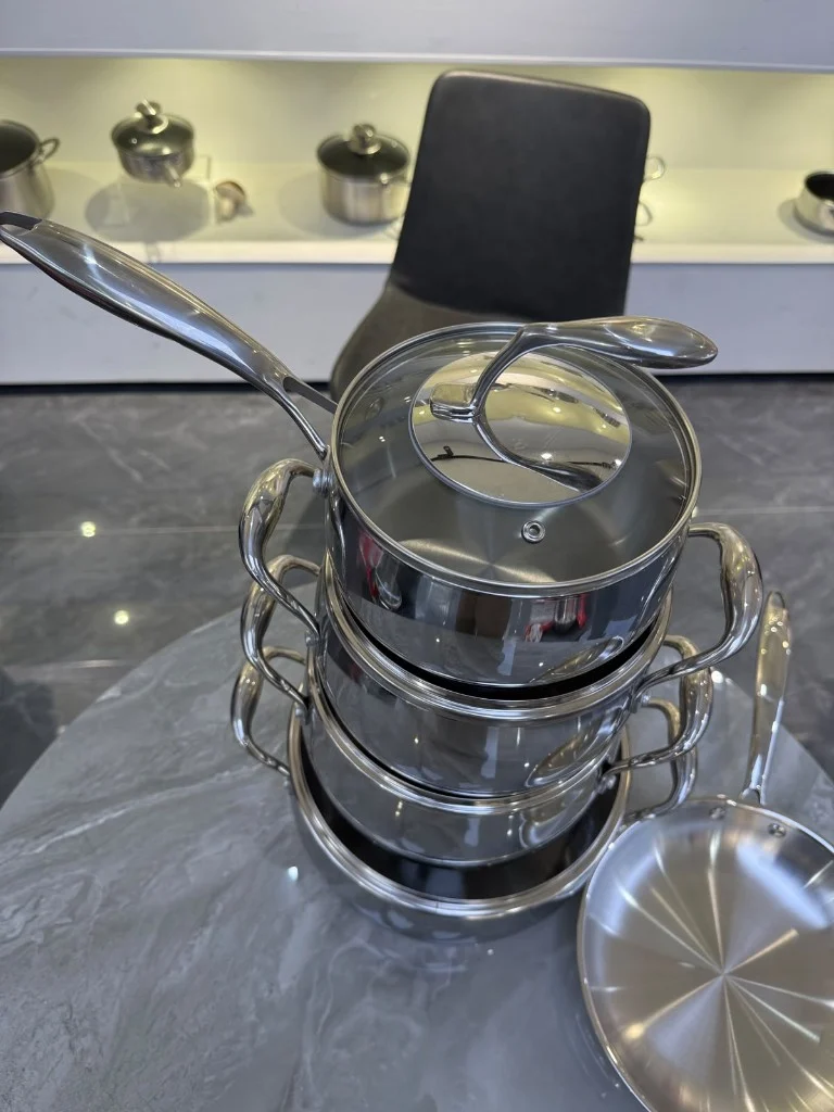 European Premium Stainless Steel 9-Piece Cookware Set