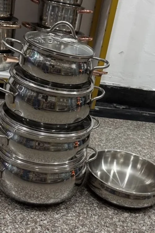 High Quality 304 Stainless Steel 9-Piece Cookware Set