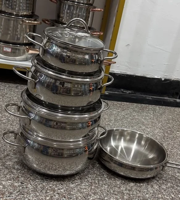 High Quality 304 Stainless Steel 9-Piece Cookware Set