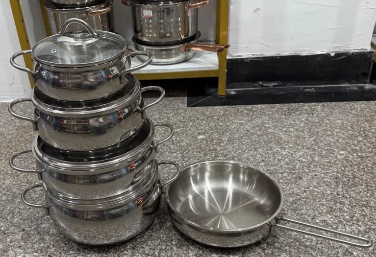 High Quality 304 Stainless Steel 9-Piece Cookware Set