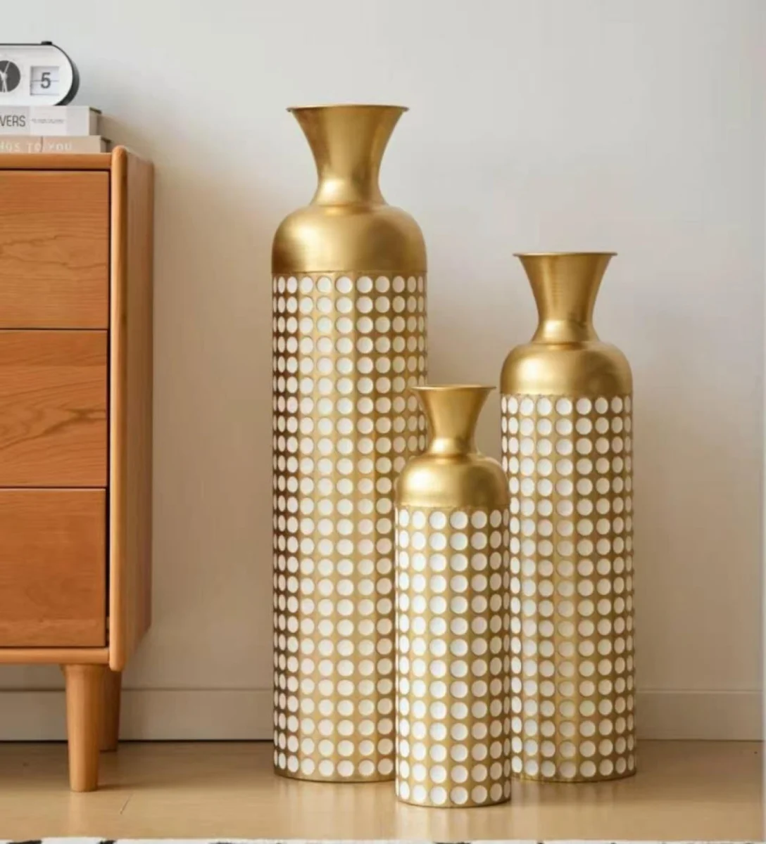 3-piece décor vase set — Design 02 — large medium small wholesale