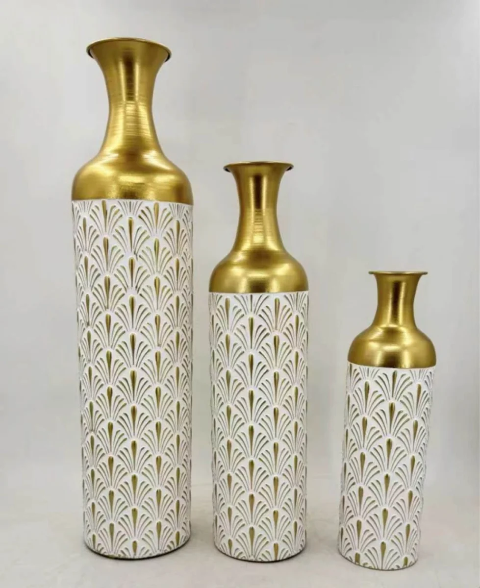 3-piece décor vase set — Design 05 — large medium small wholesale