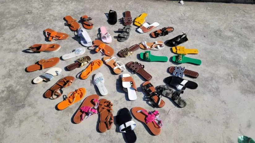 Euro Glam Mixed Flat Sandals — photo 1
