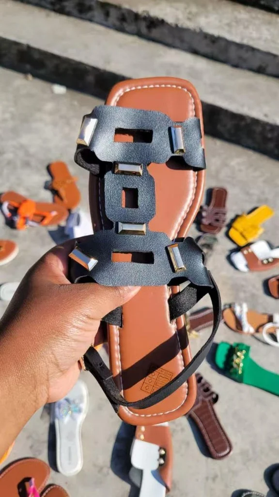 Euro Glam Mixed Flat Sandals — photo 5