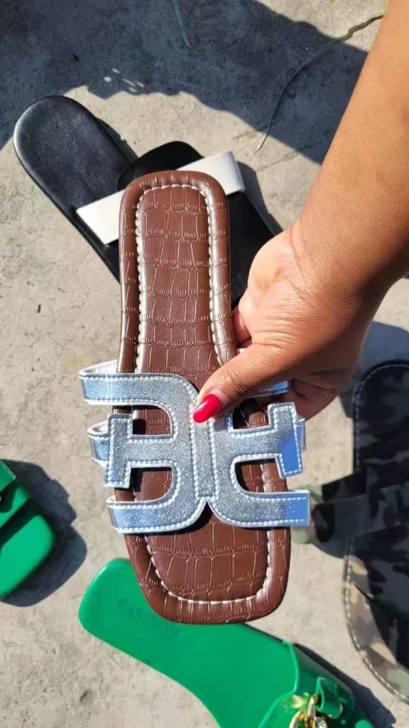 Euro Glam Mixed Flat Sandals — photo 7