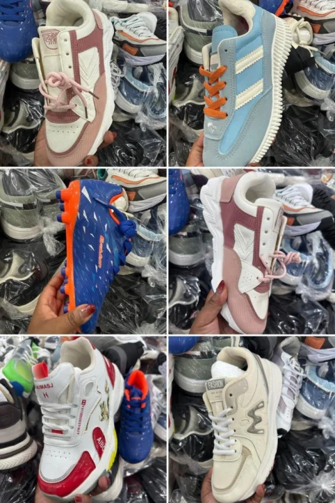 Mini Zoom Mixed Kids Sneakers — mixed designs collage