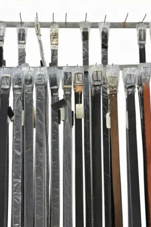 Wholesale mixed belts for men and women hanging rack display assorted styles batch of 100
